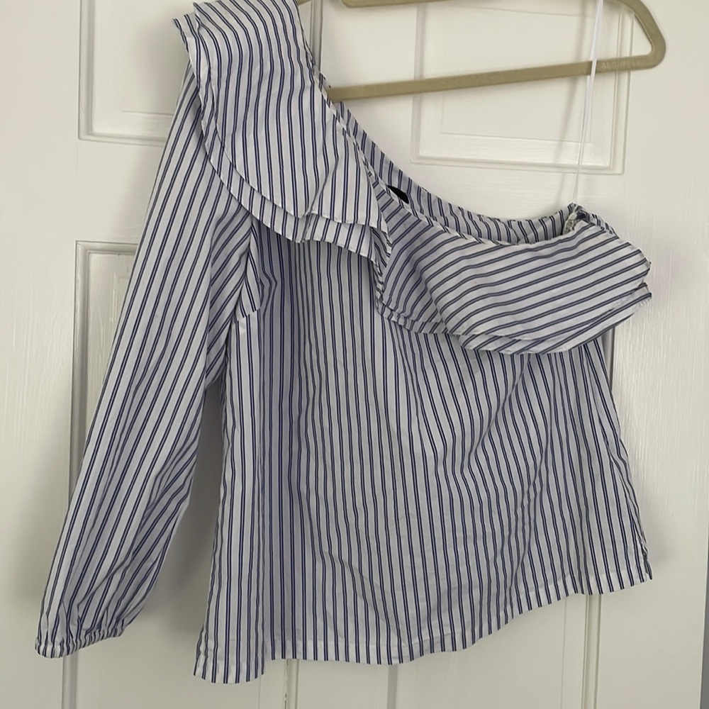 JCrew one shoulder top